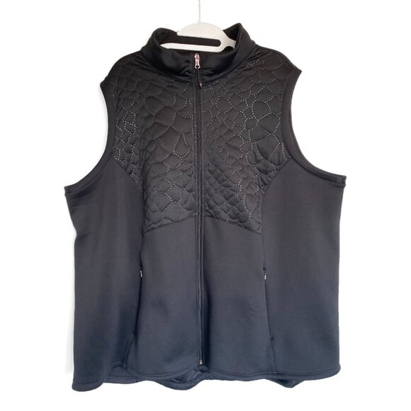 Calia Caviar Quilted Scuba Vest - Picture 2 of 9